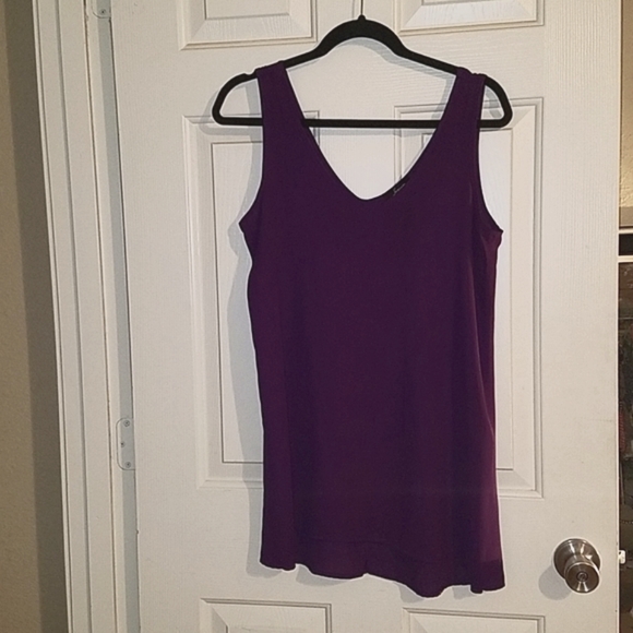 Soprano Purple Dressy Blousey Tank - Picture 1 of 5